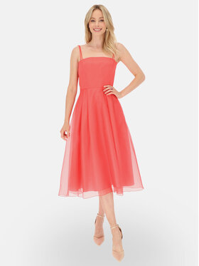L’AF L’AF Sukienka koktajlowa Rokko Koralowy Regular Fit