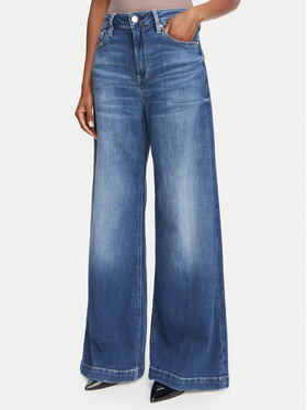 Guess Guess Jeansy W6YAJG D1355 Modrá Wide Leg