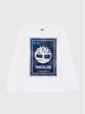 Timberland Timberland Bluzka T25T39 S Biały Regular Fit