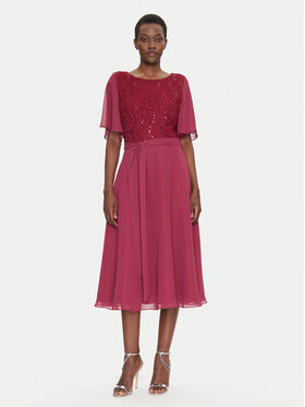 Swing Swing Rochie cocktail 5AI02500 Vișiniu Regular Fit