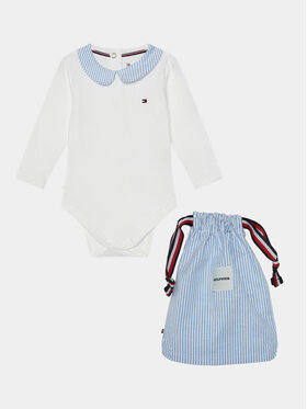 Tommy Hilfiger Tommy Hilfiger Bodi Baby Ithaca Body Giftbag KN0KN01874 Modra Regular Fit