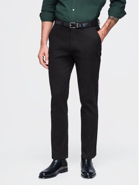 Ombre Ombre Chinosy OM-PACP-0309 Czarny Slim Fit