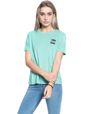 Lee Lee T-Shirt RELAXED FIT TEE Niebieski Regular Fit