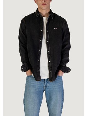 Tommy Jeans Tommy Jeans Πουκάμισο RGLR FIT WASHED Μαύρο To Fit