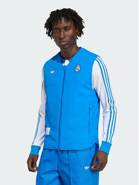 adidas adidas Kamizelka Originals Real Madrid Błękitny Regular Fit