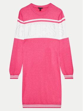 Guess Guess Džemper haljina J4YK04 Z3GW0 Ružičasta Regular Fit