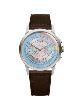 Timex Timex Zegarek TW3A00200 Brązowy