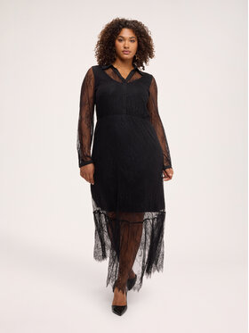 Fiorella Rubino Fiorella Rubino Sukienka wieczorowa 7048T001814N033 Czarny Regular Fit