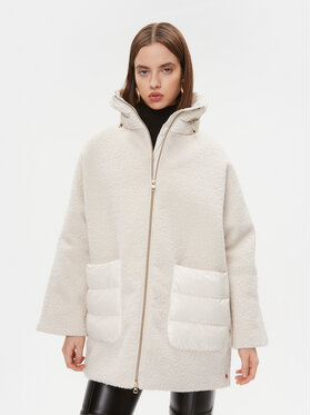 Geox Geox Fellmantel Calithe W3620G TC176F 1732 Écru Relaxed Fit