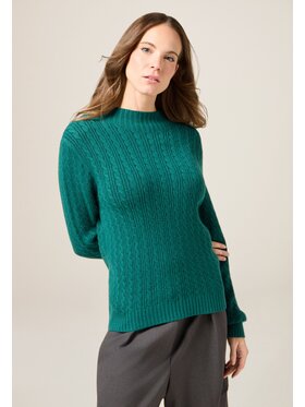 Oltre Oltre Sweter M042E002028N025 Zielony Regular Fit