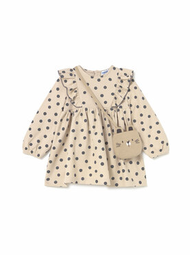 Mayoral Mayoral Vestito da giorno 2920 Beige Regular Fit