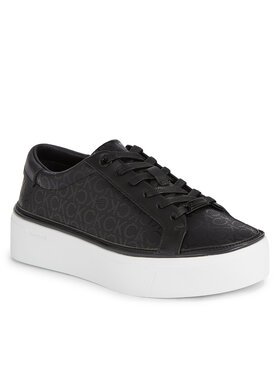 Calvin Klein Calvin Klein Сникърси Flatform Cupsole Lace Up-Epi Mn HW0HW01670 Черен
