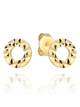 Fugart Fugart Kolczyki Kolczyki złote ring diamentowany FUG7-21-K00375-2 Złoty