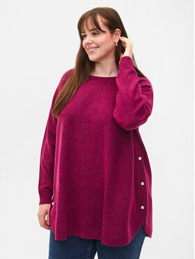 Zizzi Zizzi Pulover CA61187B Roz Relaxed Fit