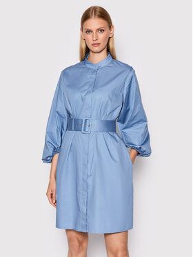 Guess Guess Košeľové šaty Antoinette W2YK82 WDXM0 Modrá Regular Fit