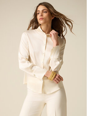 Oltre Oltre Koszula 5017R003229N021 Biały Regular Fit