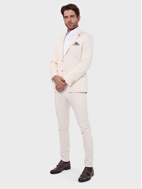Evenemen Evenemen Garnitur Fansi Beige Écru Slim Fit