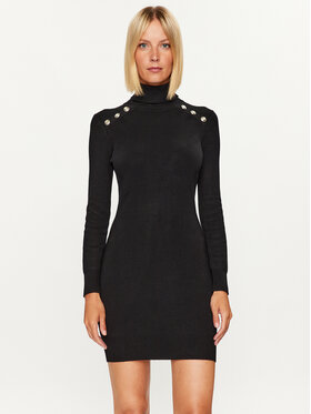 Morgan Morgan Rochie tricotată 232-RMCLAP Negru Slim Fit