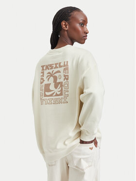 Quiksilver Quiksilver Μπλούζα EQWFT03188 Ανοιχτό μπεζ Oversize