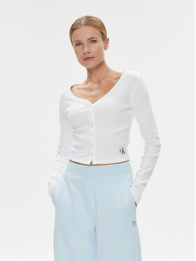 Calvin Klein Jeans Calvin Klein Jeans Блуза J20J222570 Бял Regular Fit