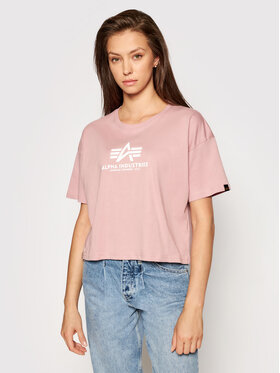 Alpha Industries Alpha Industries Marškinėliai Basic T Cos 116050 Rožinė Oversize