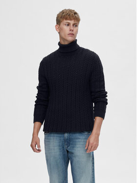 Selected Homme Selected Homme Rollkragenpullover 16090707 Dunkelblau Regular Fit