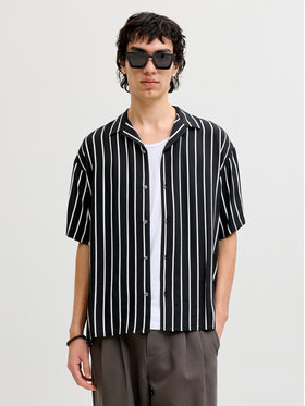 Jack & Jones Jack & Jones Košeľa Jeff 12288853 Čierna Relaxed Fit