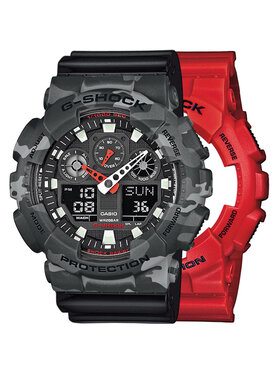 Casio Casio Hodinky SET GA-100B-4AER + BEZEL 10507071 + PASEK 10347688 Černá