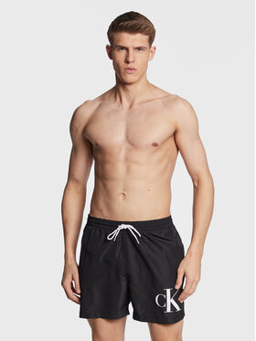 Calvin Klein Swimwear Kupaće Gaće I Hlače KM0KM00849 Crna Regular Fit