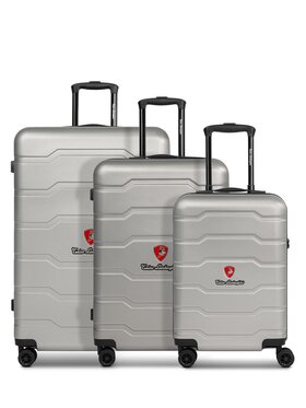 Tonino Lamborghini Tonino Lamborghini Komplet walizek 320312 Srebrny
