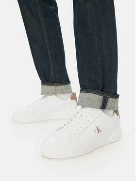 Calvin Klein Calvin Klein Sneakers Chunky Cupsole Laceup Lth YM0YM01344 Alb
