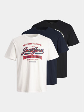 Jack&Jones Jack&Jones Komplet 3 t-shirtów Logo 12257008 Kolorowy Standard Fit