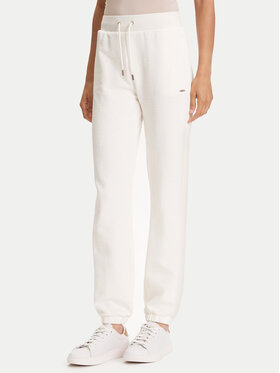 Guess Guess Spodnie dresowe V5YB06 KBSL2 Écru Regular Fit