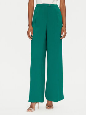 ONLY ONLY Kalhoty z materiálu Leila 15338347 Zelená Wide Leg