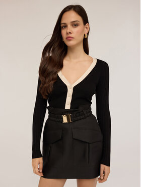 Motivi Motivi Cardigan M362W003445N0Z3 Nero Slim Fit