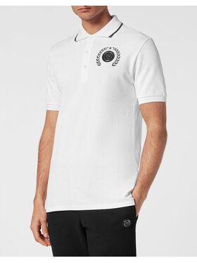 Plein Sport Plein Sport Polo 13031 Biały Slim Fit