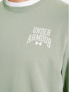 Under Armour Jopa Ua Rival Terry Graphic Crew 1379764 Zelena Loose Fit