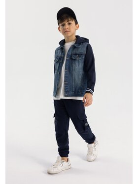 MINOTI MINOTI Spodnie dresowe 23fleece6 Granatowy Regular Fit