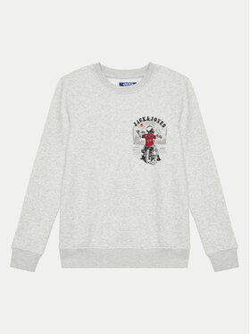 Jack&Jones Junior Jack&Jones Junior Majica dugih rukava Skull Rock 12259869 Siva Standard Fit