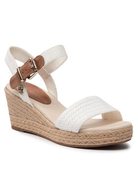Tommy Hilfiger Tommy Hilfiger Espadrile Th Textured Low Wedge Sandal FW0FW06555 Bela