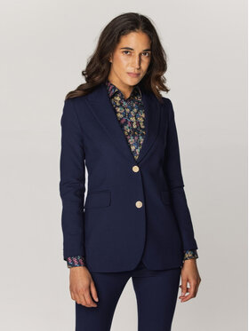 Willsoor Willsoor Marynarka 67124/2 Granatowy Regular Fit