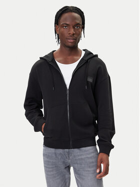 HUGO HUGO Mikina Delastomer 50546874 Čierna Relaxed Fit