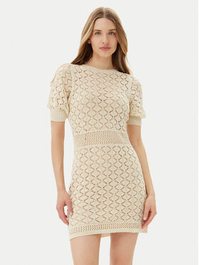TWINSET TWINSET Úpletové šaty 251TT3172 Béžová Regular Fit