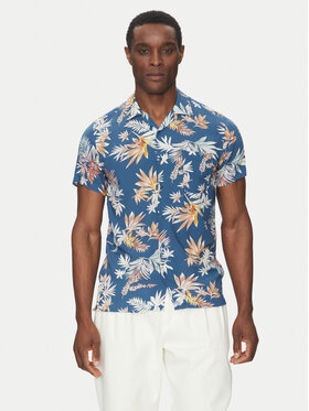 INDICODE INDICODE Camicia Rammie 20-435 Blu scuro Regular Fit