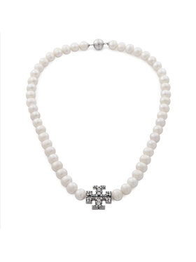 Tory Burch Tory Burch Colier Kira Pearl 164617 Alb