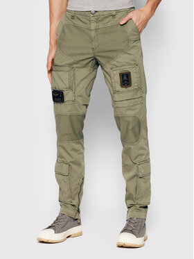 Aeronautica Militare Aeronautica Militare Pantaloni din material 221PA1387CT1493 Verde Regular Fit