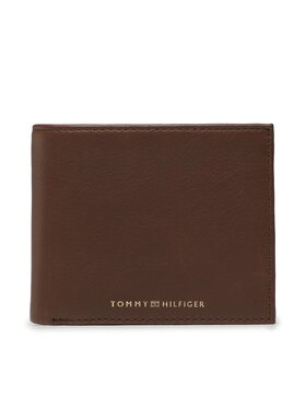 Tommy Hilfiger Tommy Hilfiger Duży Portfel Męski Th Premium Leather Cc And Coin AM0AM10989 Brązowy
