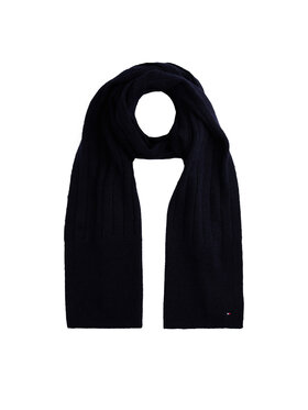 Tommy Hilfiger Tommy Hilfiger Šál Flag Fluffy AW0AW17787 Tmavomodrá
