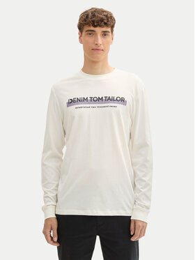 Tom Tailor Denim Tom Tailor Denim Longsleeve 1043888 Білий Regular Fit