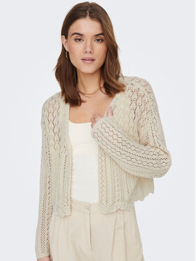 ONLY ONLY Strickjacke Nola 15290744 Écru Relaxed Fit